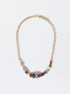 PARFOIS Collar Multicolor Con Resina Multicor Cheap