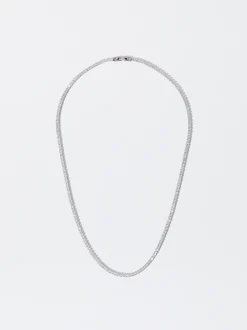 PARFOIS Collar Personalizable Plata 925 Con Circonitas Plateado Store