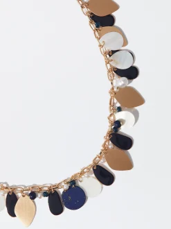 PARFOIS Collar Piedra Natural Multicor Flash Sale