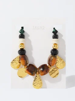 PARFOIS Collar Piedra Natural Verde Best Sale