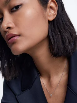 PARFOIS Collar Plata 925 Con Circonitas Plateado Store