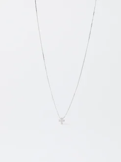 PARFOIS Collar Con Cruz Y Circonitas Plateado Best