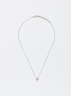 PARFOIS Collar Con Cruz Y Circonitas Plateado Best