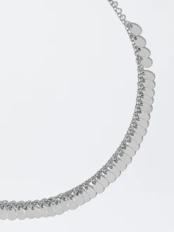 PARFOIS Collar Con Medallas Plateado Clearance