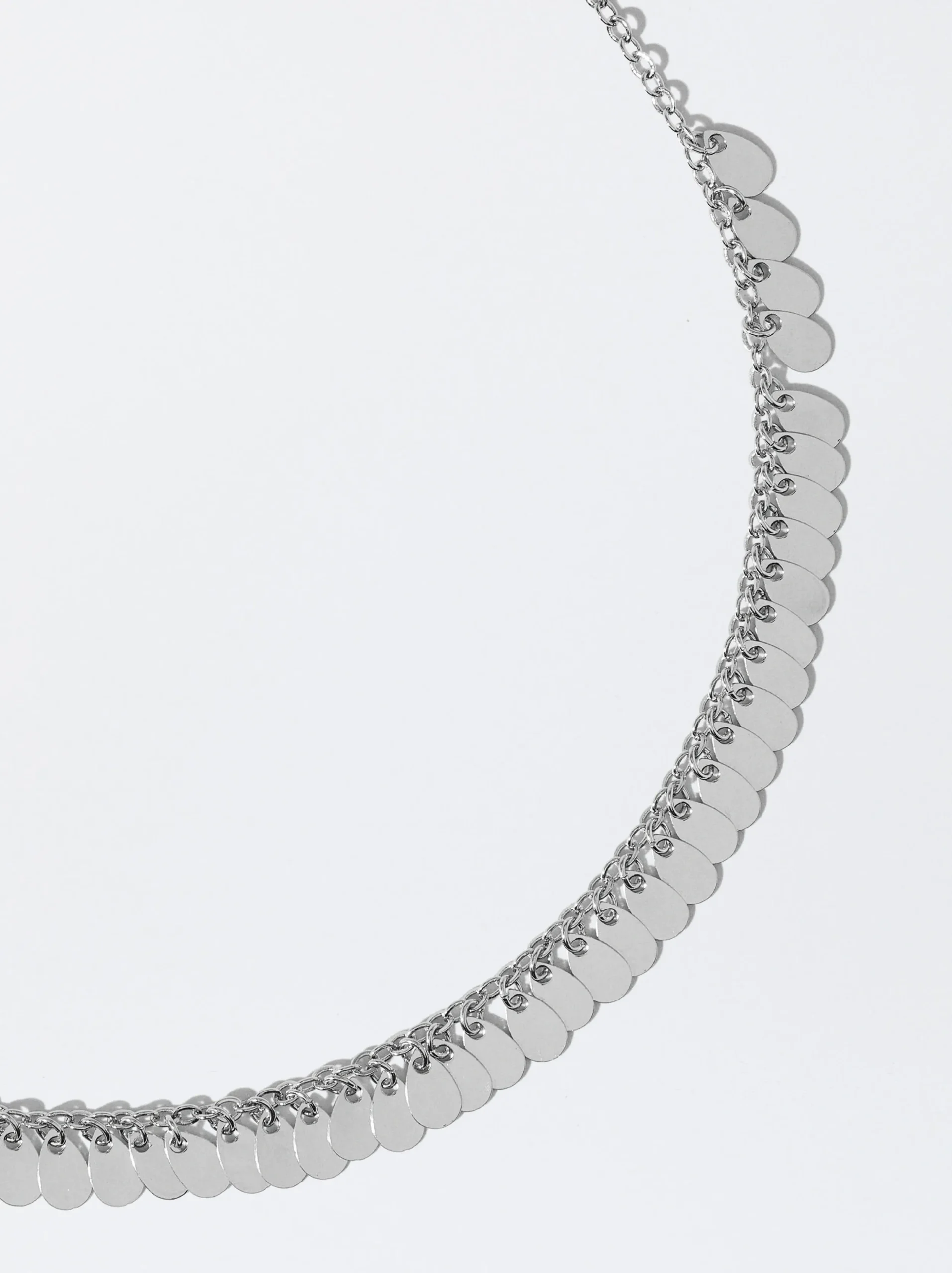 PARFOIS Collar Con Medallas Plateado Clearance
