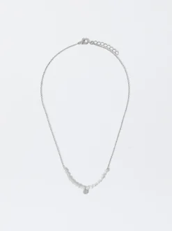PARFOIS Collar Con Perla De Agua Dulce Plateado Online