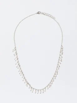 PARFOIS Collar Con Perlas Plateado Hot