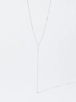 PARFOIS Collar Con Perla De Agua Dulce Plateado Cheap