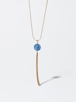 PARFOIS Collar Resina Azul Marino Best Sale