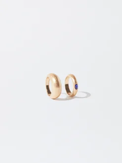 PARFOIS Conjunto Anillos Dorados Azul Cheap