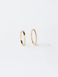PARFOIS Conjunto Anillos s Dorado Best