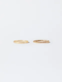 PARFOIS Conjunto Anillos s Dorado Best