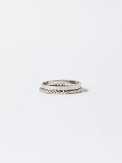 PARFOIS Conjunto Anillos Dorados Plateado Best