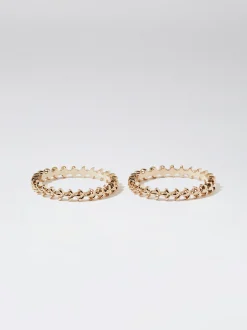 PARFOIS Conjunto De Anillos s Dorado Cheap