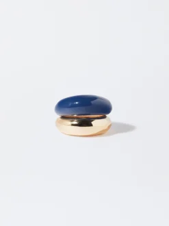 PARFOIS Conjunto De Anillos Esmaltados Azul Discount