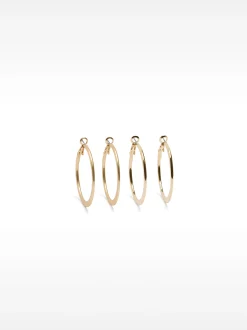 PARFOIS Conjunto De Aros s Dorado Best Sale