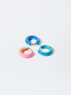 PARFOIS Conjunto De Aros Multicolor Multicor Discount