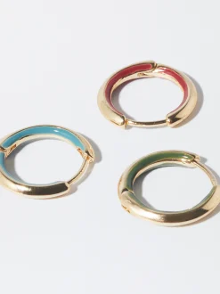 PARFOIS Conjunto De Aros Multicolor Multicor Clearance