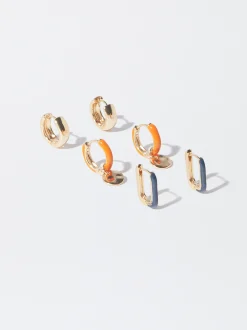 PARFOIS Conjunto De Aros Multicolor Multicor Best