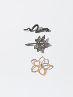 PARFOIS Conjunto De Broches Con Charms Multicor Cheap