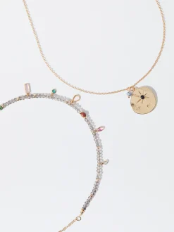 PARFOIS Conjunto De Collares Con Piedra Multicor Hot