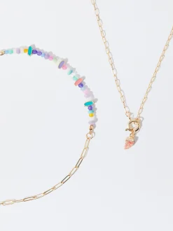 PARFOIS Conjunto De Collares Con Piedra Multicor Discount
