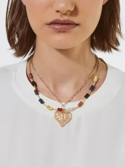 PARFOIS Conjunto De Collares Con Medall&oacute;n Coraz&oacute;n Multicor Fashion
