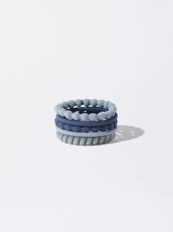 PARFOIS Conjunto De Gomas Para El Pelo Azul Best
