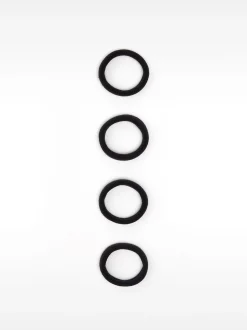 PARFOIS Conjunto De Gomas Para El Pelo Negro Best Sale