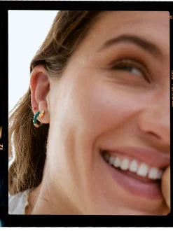 PARFOIS Conjunto De Pendientes Con Circonitas Multicor Sale