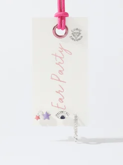PARFOIS Conjunto De Pendientes Con Circonitas Multicor Shop