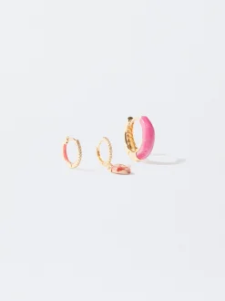 PARFOIS Conjunto De Pendientes Con Piedra Multicor Best Sale