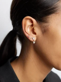 PARFOIS Conjunto De Pendientes Con Circonitas Dorado Discount