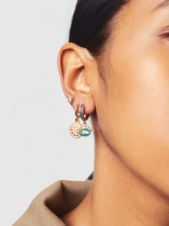 PARFOIS Conjunto De Pendientes Con Circonitas Multicor Cheap