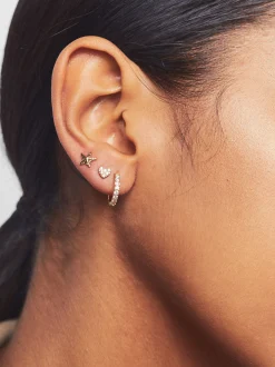 PARFOIS Conjunto De Pendientes Con Circonitas Dorado Best
