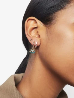 PARFOIS Conjunto De Pendientes Con Circonitas Multicor Hot