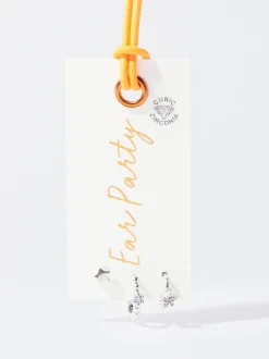 PARFOIS Conjunto De Pendientes Con Circonitas Multicor Best