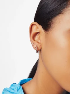 PARFOIS Conjunto De Pendientes Con Cristales Dorado Shop