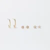PARFOIS Conjunto De Pendientes Dorados Outlet