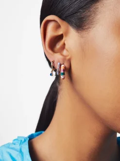 PARFOIS Conjunto De Pendientes Esmaltados Multicor Sale