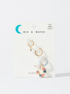 PARFOIS Conjunto De Pendientes Esmaltados Multicor Sale