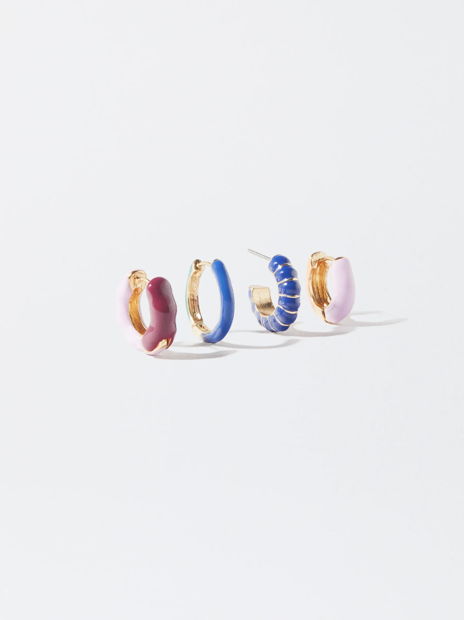 PARFOIS Conjunto De Pendientes Esmaltados Multicor Best Sale
