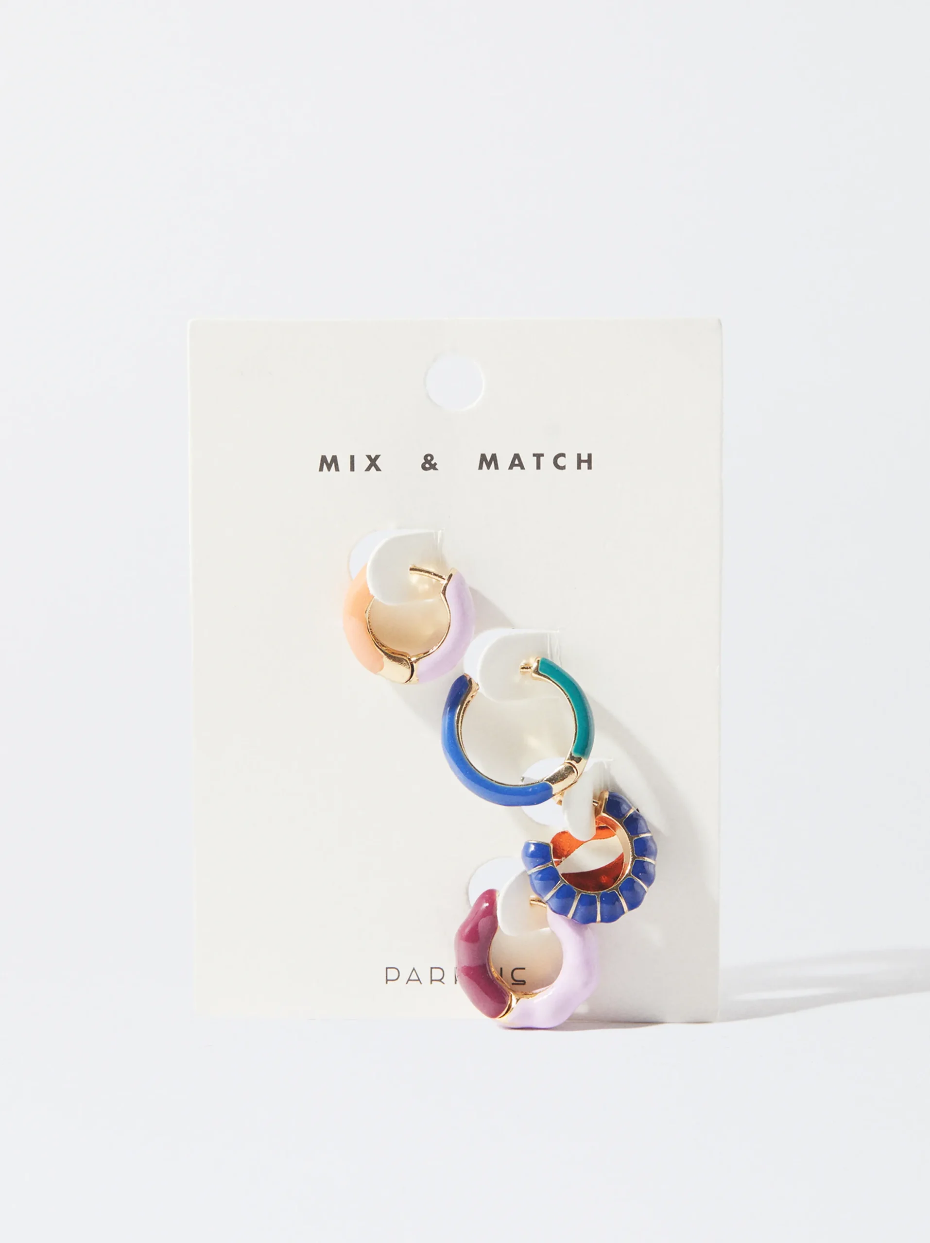 PARFOIS Conjunto De Pendientes Esmaltados Multicor Best Sale