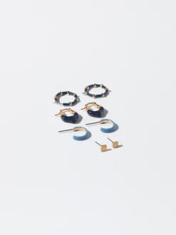PARFOIS Conjunto De Pendientes Multicolor Multicor Flash Sale