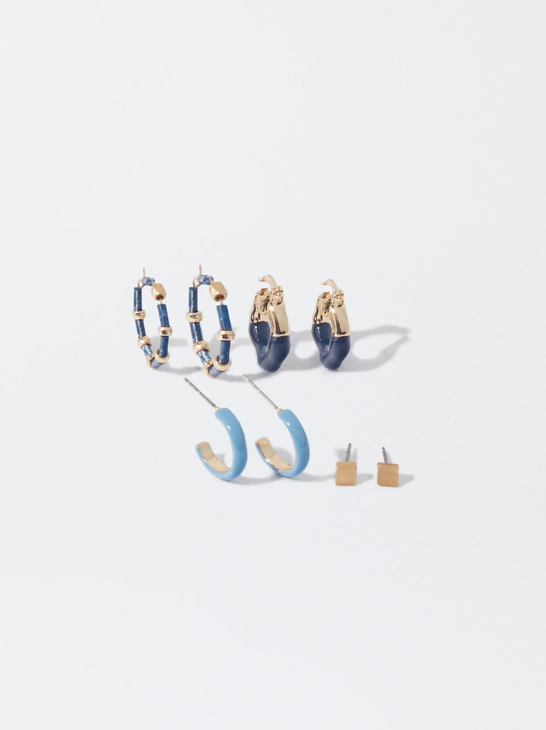 PARFOIS Conjunto De Pendientes Multicolor Multicor Flash Sale