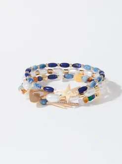 PARFOIS Conjunto De Pulseras Perlas Multicor Online