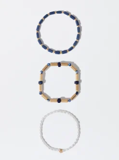 PARFOIS Conjunto De Pulseras Perlas Multicor Flash Sale
