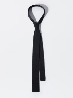PARFOIS Corbata Con Textura Negro Cheap