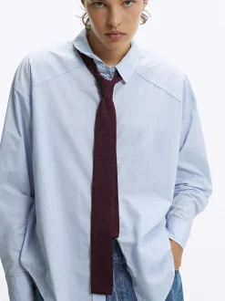 PARFOIS Corbata Con Textura Burdeos New