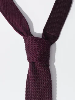 PARFOIS Corbata Con Textura Burdeos New